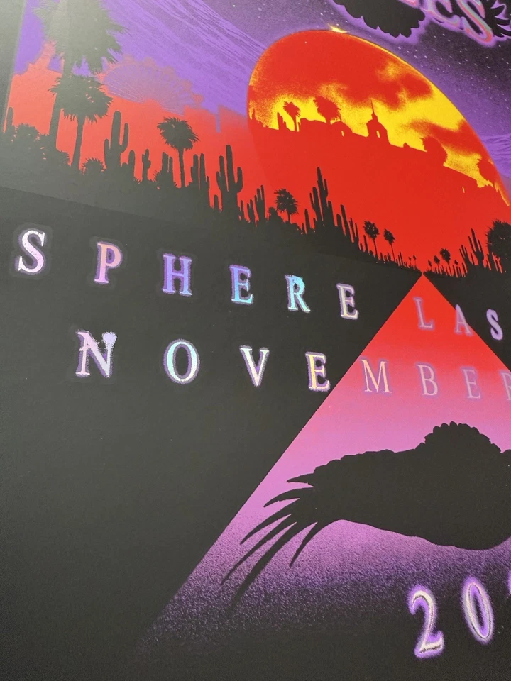 Póster de The Eagles FOIL - 1 y 2 de noviembre de 2024 (18 x 24) Esfera Las Vegas OFICIALl Foto 4 de 4