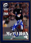 Jim McMahon signed autograph auto 1998 Chicago Bears Fan Convention Card