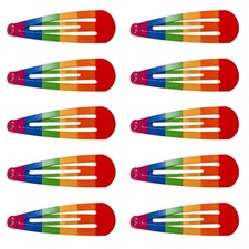 Girls Hair Clip Rainbow Color Multi-shape Hair Barrettes for Teen Taking Photo
