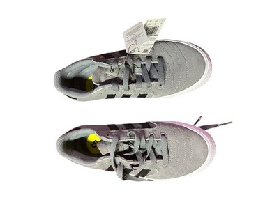adidas Busenitz Vulc 2 Grey Black Suede Lace Up Low Top Athletic Sneaker