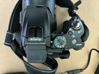 Nikon COOLPIX P500 12.1MP Digital Camera - Black for sale online
