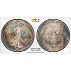 1986 $1 American Silver Eagle PCGS MS68 - Lovely Dual Sided Toning