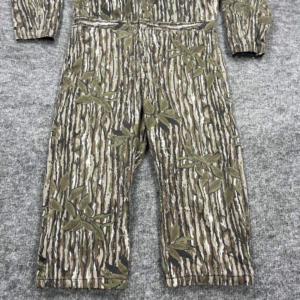 Vintage Big Bore Coveralls Mens Large Short Insulated Realtree Camo 40x25 - Image 3 of 4