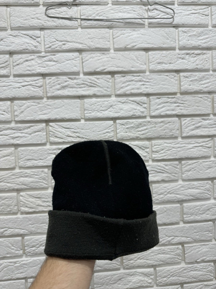 帽子 90s vintage nike reversible beanie y2k Nike Y2K Vintage Reversible Beanie Hat Navy Blue & Gray