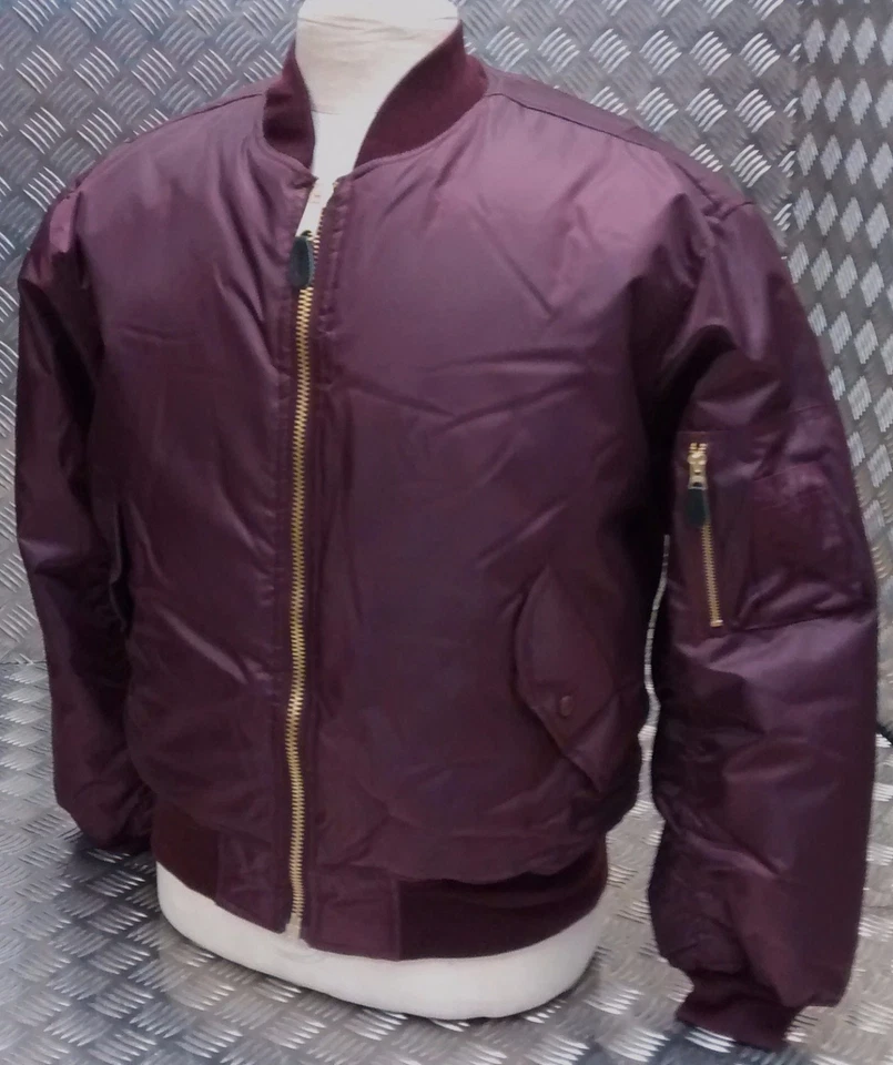 MA1 Veste Bomber Style Militaire US Mod / Scooter / Motards Tout Tailles - Photo 2/4