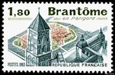 Timbre de 1983 - Brantome en Périgord -  N° 2253  Neuf