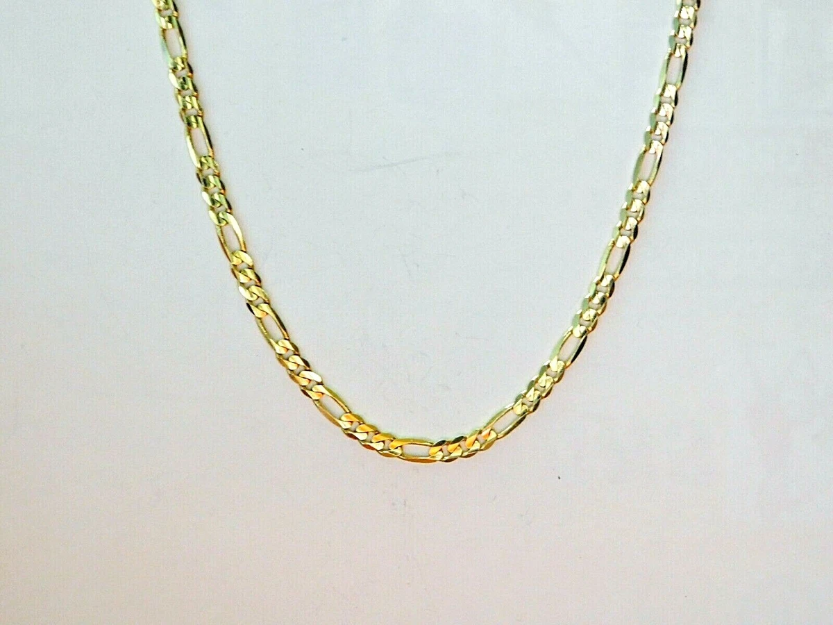 20 14k gold figaro necklace deals