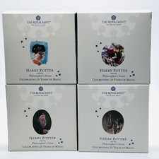 2022 - 2023 RM Harry Potter 25 Years Of Magic 2oz Silver Proof £5 Coin Full Set