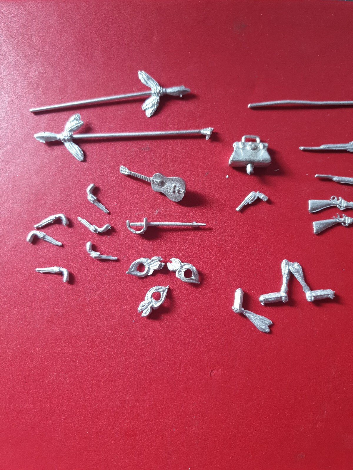 23 Spare parts For Wild West Swoppet And 54mm Toy Soldiers Metal Cast