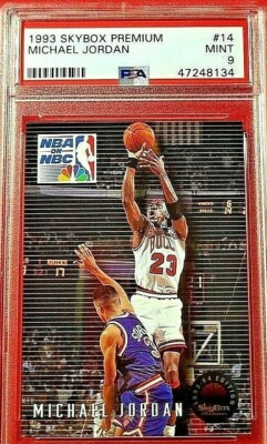 MICHAEL JORDAN - 1993 SKYBOX PREMIUM #14 - PSA 9 #14 - MINT  display picture 2