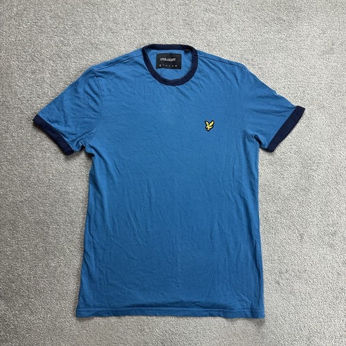 LYLE&SCOTT Herren T-Shirt Kurzarm Gr. XS Regular Fit Classic Logo 13004 Blau