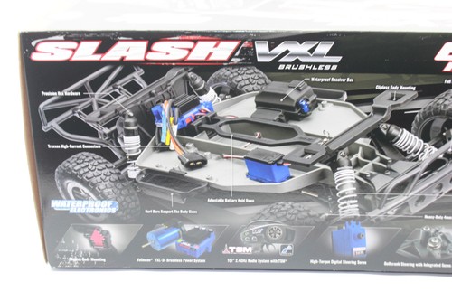 Traxxas 58376-74 Green Slash Vxl Extreme-Hd Clipless 2WD Brushless 1:10 New - Picture 4 of 15