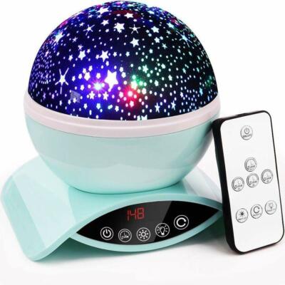 Star Projector Night Light for Kids Baby Bedroom Night Light w Timer and Remote