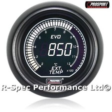Genuine Prosport 52mm Evo Ice White Display Lcd Digital Egt Exhaust Temp Gauge Genuine Prosport 52mm Evo Ice White Display Lcd Digital Egt Exhaust Temp Gauge