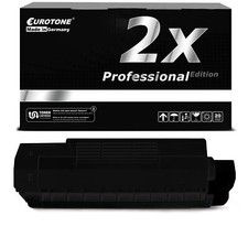 2X Eurotone PRO Cartridge BLACK For OKI C-3100