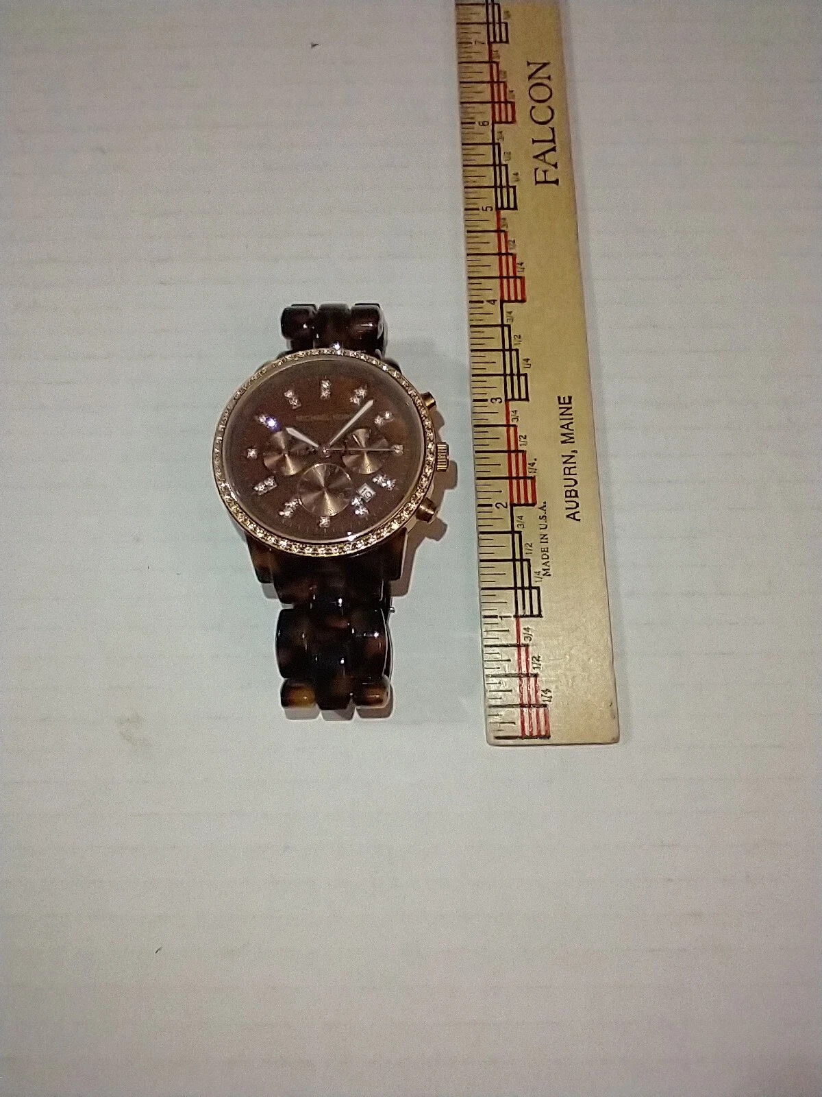 Orologio Donna Michael Kors MK 5366 Cronografo Tartaruga Per Parti Non Funzionanti