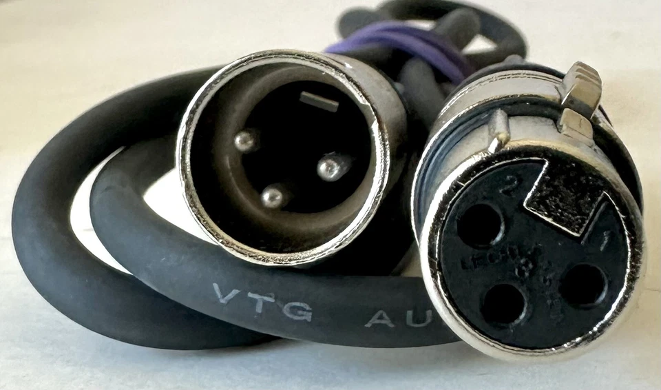 Neutrik NCMX NCFX 3-Pin XLRM XLRF VTG Low Noise Balanced Microphone Audio Cable - Image 3 of 4