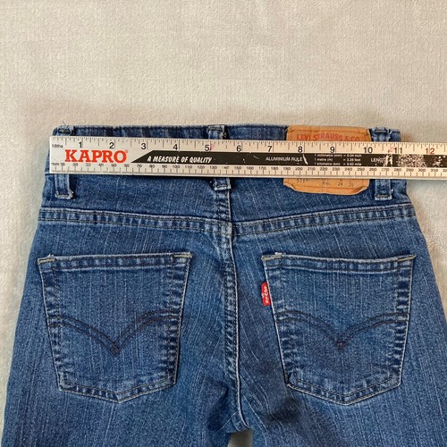 LEVI'S 511 BOYS DENIM JEANS SIZE 8 REGULAR MEDIUM WASH ADJUSTABLE WAIST - Picture 4 of 8