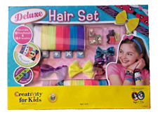 🎉 Girl's Deluxe Hair Set Headbands & Bracelets New DIY Craft Kit Set Kid Easter
