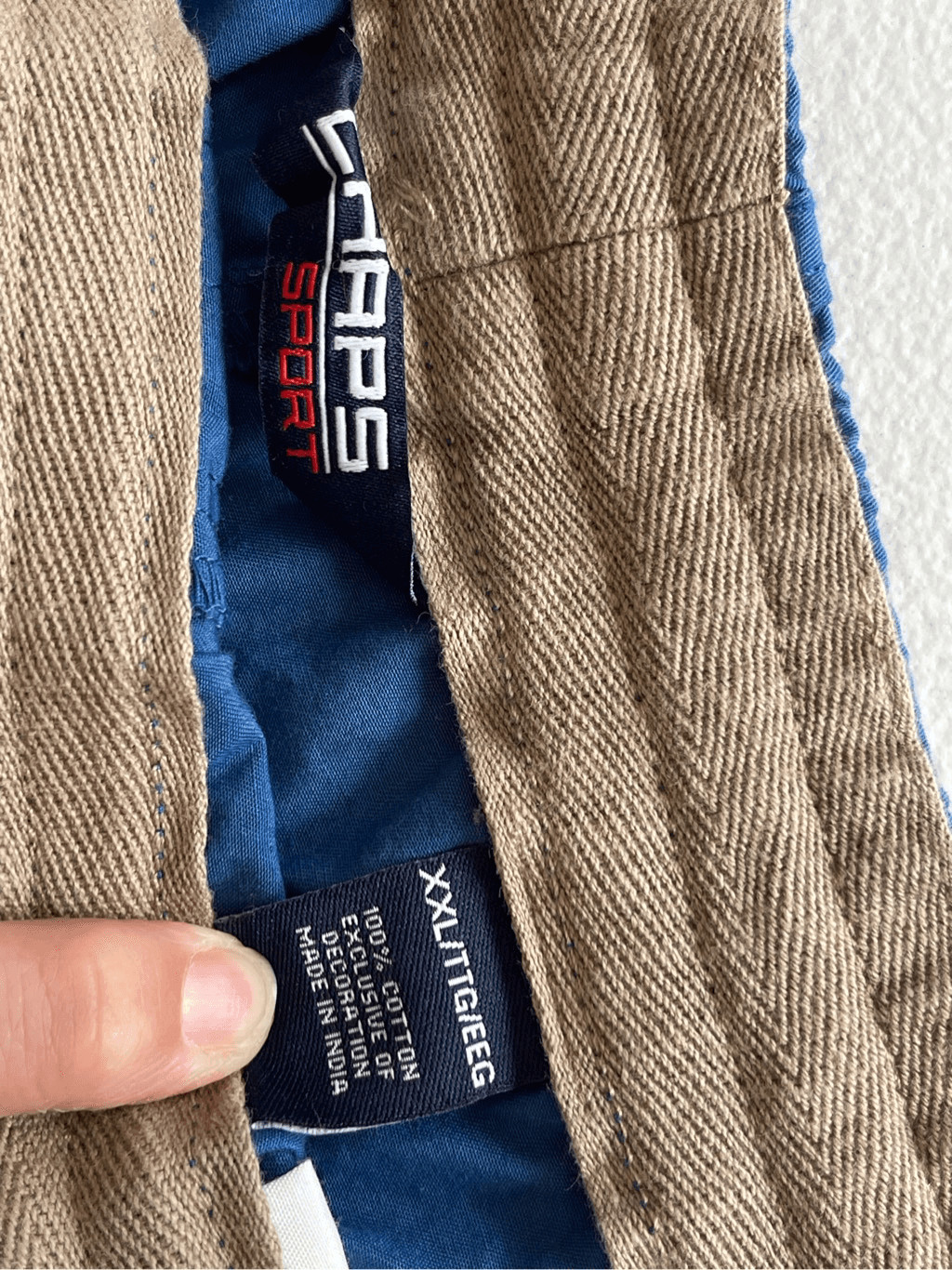 Chaps Blue Drawstring Pull Up Shorts Size XXL 100… - image 3