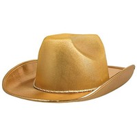 Party Ready Team Spirit Velour Cowboy Hat Accessory Gold Fabric 5 X 13 on sale Party Ready Team Spirit Velour Cowboy Hat Accessory Gold Fabric 5 X 13 on sale
