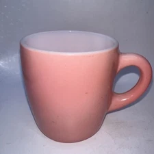 Vintage MCM 1950’s Hazel Atlas Coffee Mug Pink