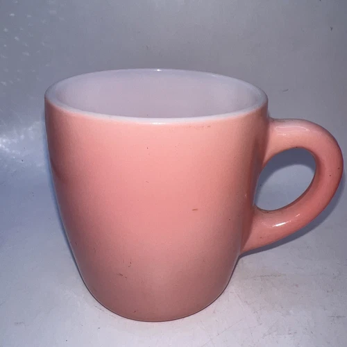 Vintage MCM 1950’s Hazel Atlas Coffee Mug Pink