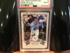 2024 Topps Wonderland Bobby Witt Jr #8 Holiday Lights 01/10 Parallel PSA NM-MT 8
