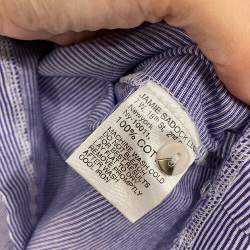 Jamie Sadock size XL Purple Striped Short Sleeve Stretch Top Golf Activewear - Picture 7 of 9