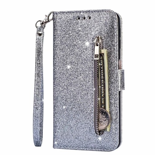 For Huawei Mate 10 20 Lite Pro P Smart + Glitter Zipper Wallet Case Stand Covers - Picture 16 of 18