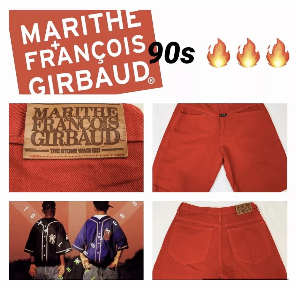 Vtg 90s Marithe Francois Girbaud Made In USA Jean Shorts Hip Hop