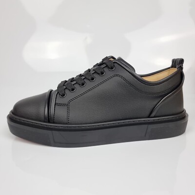 CHRISTIAN LOUBOUTIN Adolon Junior Leather Black Sneakers New  display picture 2