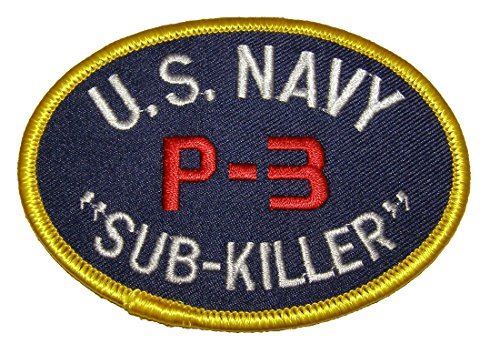 USN NAVY P-3 ORION SUB KILLER PATCH SURVEILLANCE RECON PLANE FIXED WING - Picture 1 of 1