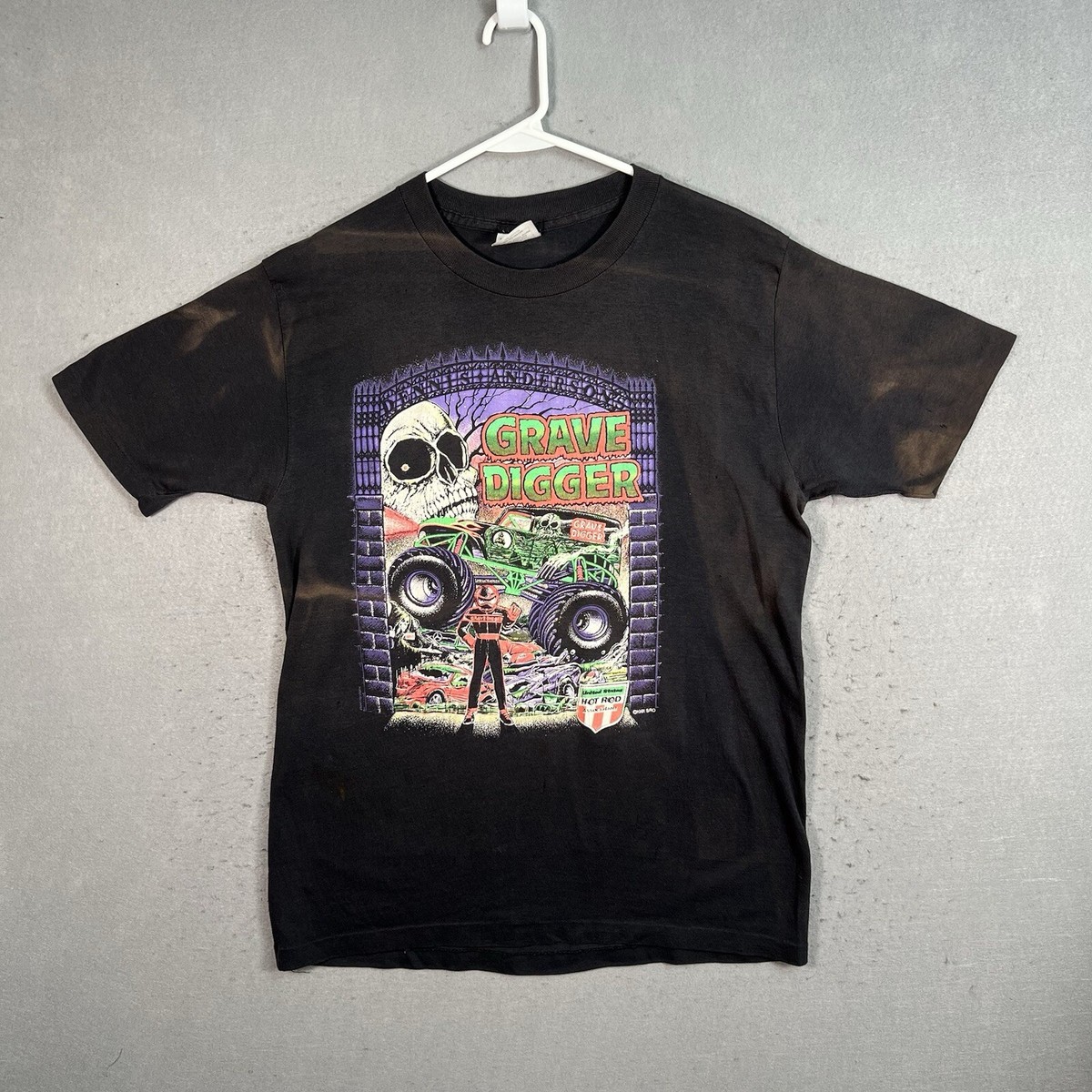 Vintage 90s Grave Digger Monster Truck Racing T Shirt Adult XL