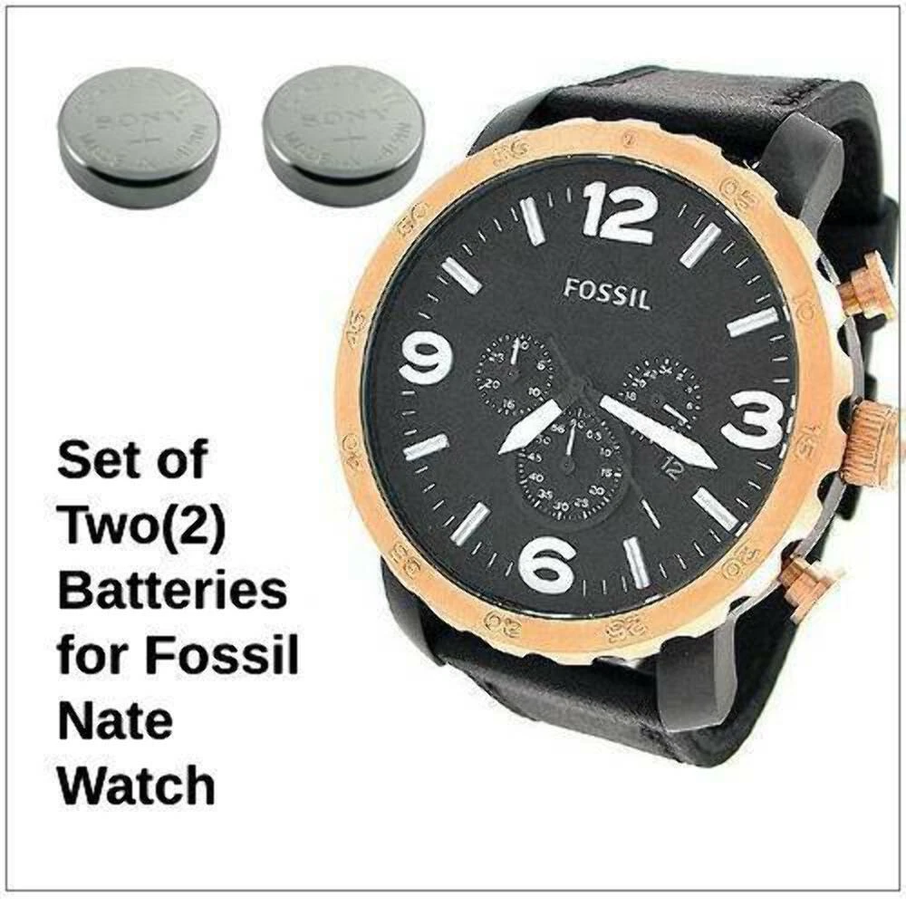 (2) Watch two Model - JR1353 Nate eBay of | JR1401 JR1437 , , Fossil for Pack Batteries