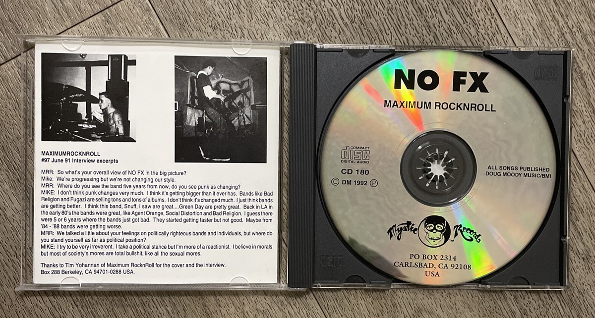 NOFX maximum rocknroll 1992 CD *Rare** | eBay