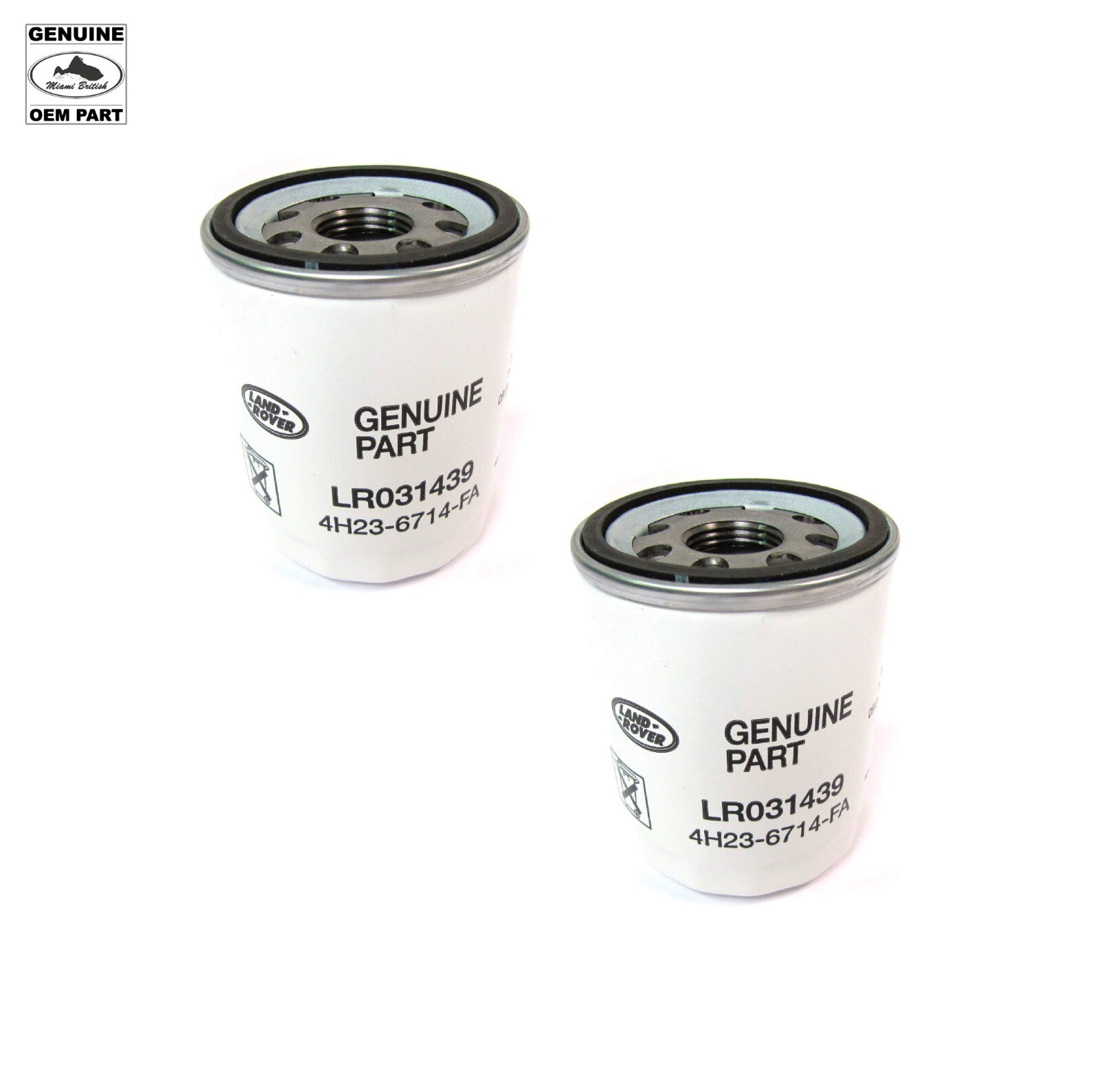 LAND ROVER OIL FILTER SET x2 V8 RANGE LR3 RR SPORT LR031439 OEM