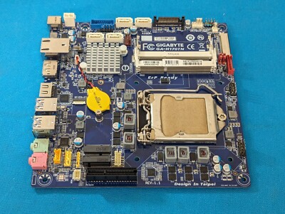 *NO IO Shield, Low Profile* Gigabyte ITX Motherboard GA-H170TN 6th Gen LGA1151