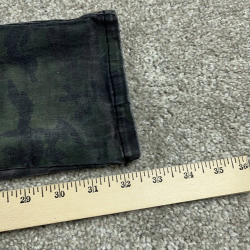 Pantalones Tripp NYC Para Hombres 33 Verde Camuflaje Ajustados tiro bajo Patinador Grunge Raver 33x32 - Imagen 13 de 14