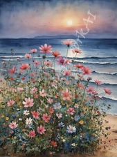 Wild Flowers - Digital Image Picture Phone Background AI Art, 3 images - #14