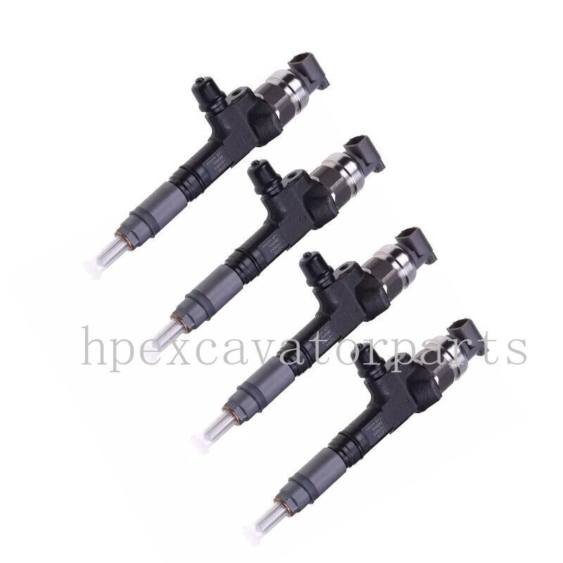 1J770-53053 4x Fuel Injectors for Kubota M7060HD12 SSV75 SSV75C