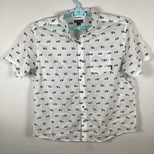 Eddie Bauer Mens Short Sleeve Button Up Shirt Sz 2XL Beach Vacation Excellent