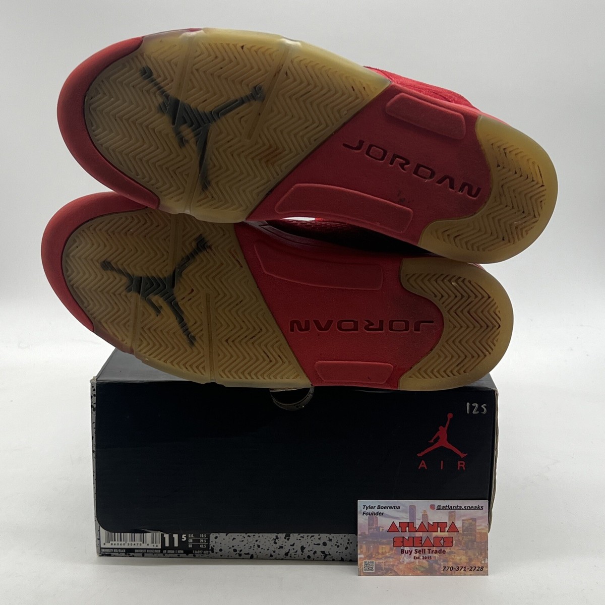 Size 11.5 - Air Jordan 5 Retro Red Suede (136027-602