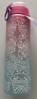 Hello Kitty Kids Water Bottle with Straw Snap Lid 12oz Claire s New