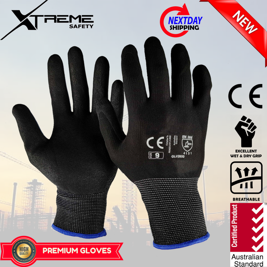 Rubber Gloves Bunnings 100x DISPOSABLE INDUSTRIAL BLACK NITRILE