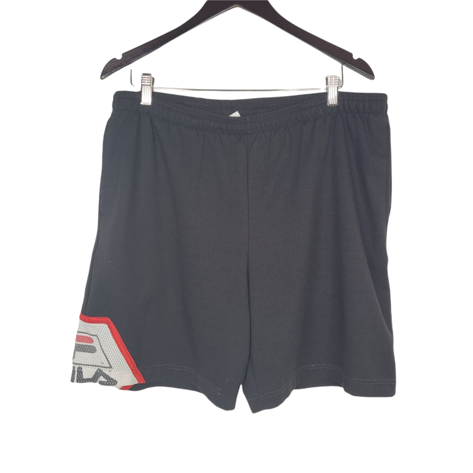 Pantaloncini Fila Vintage Taglia Large Nero Maglia Corsa Basket