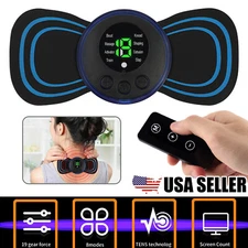 Portable Mini Electric EMS Neck Back Massager Cervical Massage Patch Stimulator