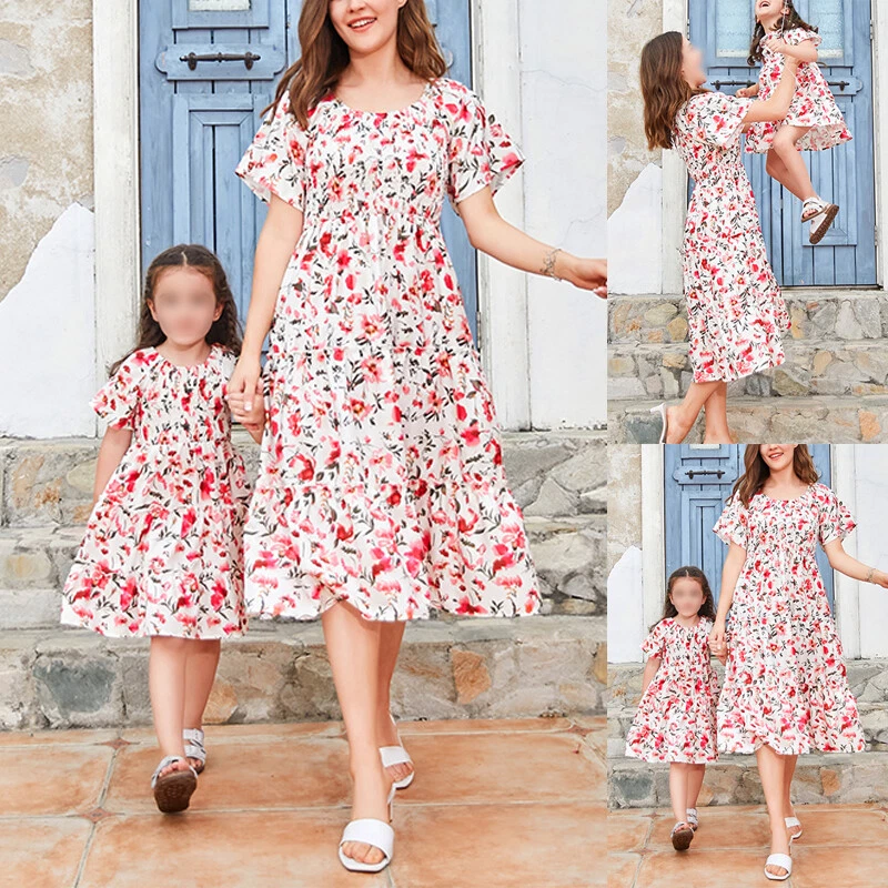 Hawaiian dress mother and deals daughter