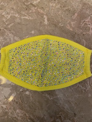 Download New Yellow Crystals Bedazzled Diamond Bling Rhinestone Sparkle Face Mask Filter Ebay Yellowimages Mockups