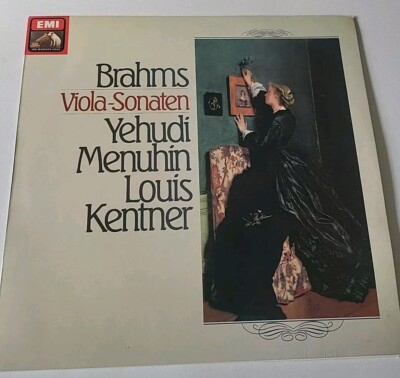 ASD-4039 Brahms Viola Sonata Yehudi Menuhin Louis Kentner EMI Lp Sonatas Op.120